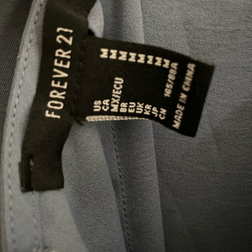 Forever 21 Navy Open Back Midi Dress Medium - Picture 5 of 5